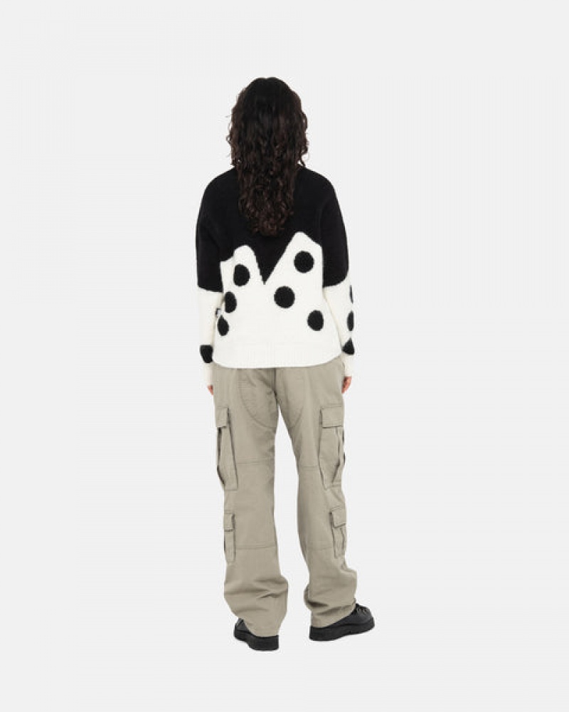 Pulovere Barbati Stussy Dice Fuzzy Crew Negrii | XMC-1744