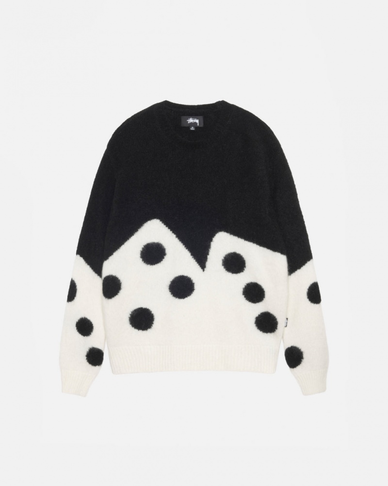 Pulovere Barbati Stussy Dice Fuzzy Crew Negrii | XMC-1744