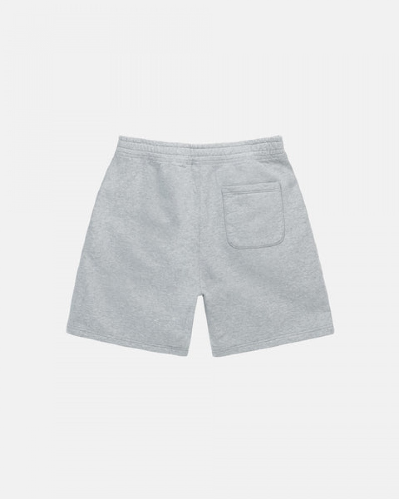 Sweatshorts Barbati Stussy Stock Logo Sweat Scurte Gri | QMQ-0725