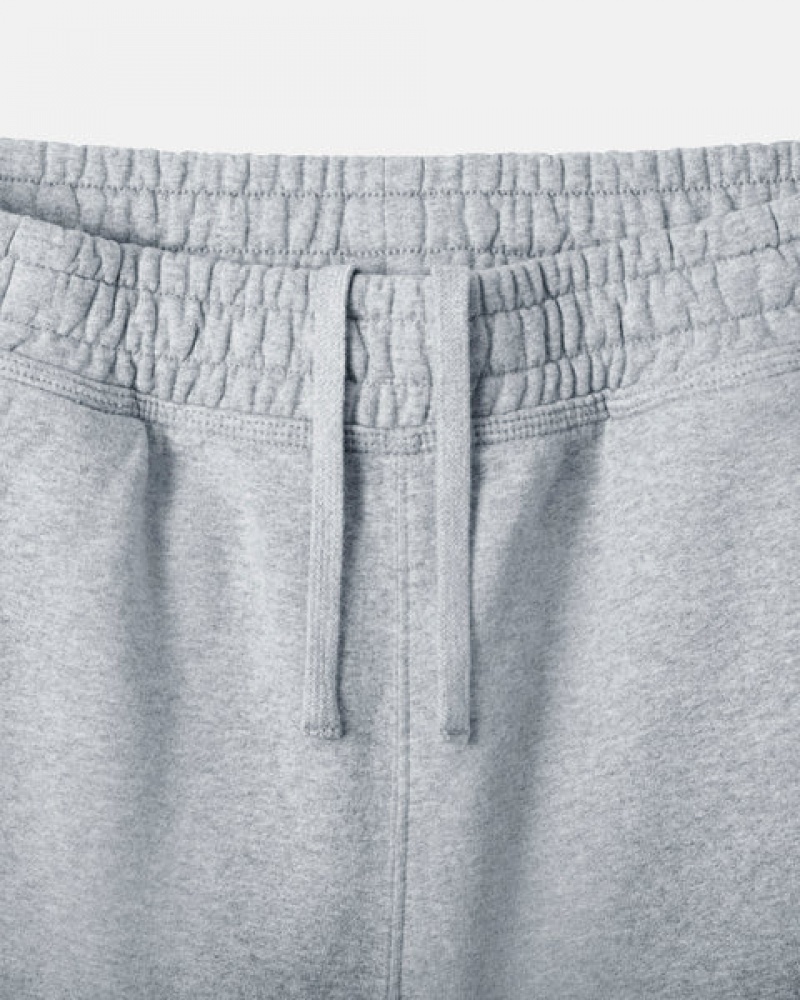 Sweatshorts Barbati Stussy Stock Logo Sweat Scurte Gri | QMQ-0725