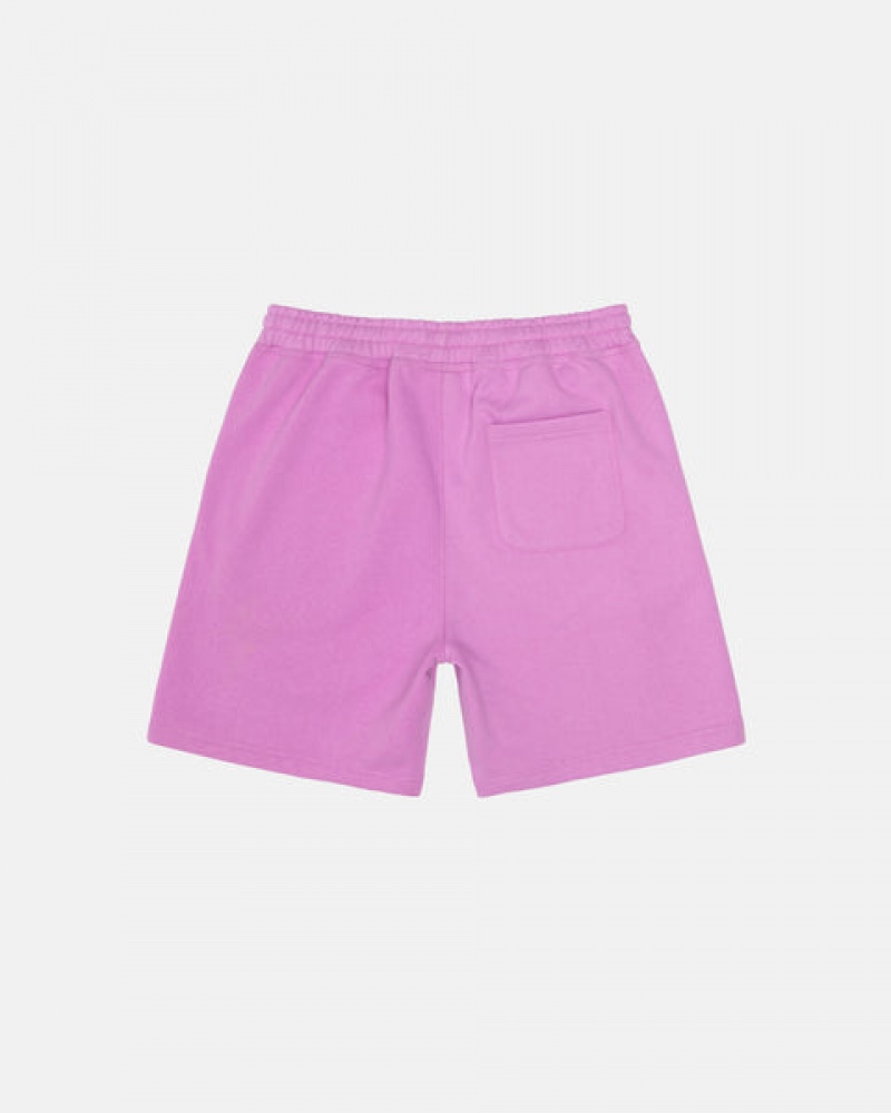 Sweatshorts Barbati Stussy Stock Logo Sweatshort Violet | YQN-4107