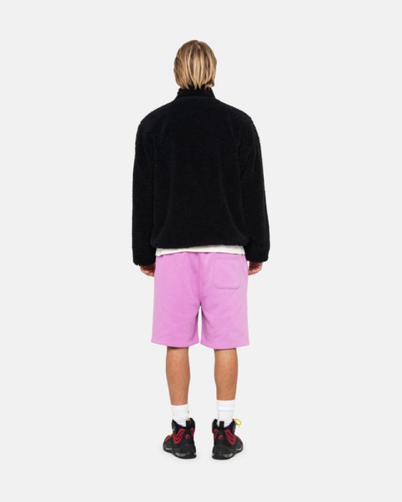 Sweatshorts Barbati Stussy Stock Logo Sweatshort Violet | YQN-4107