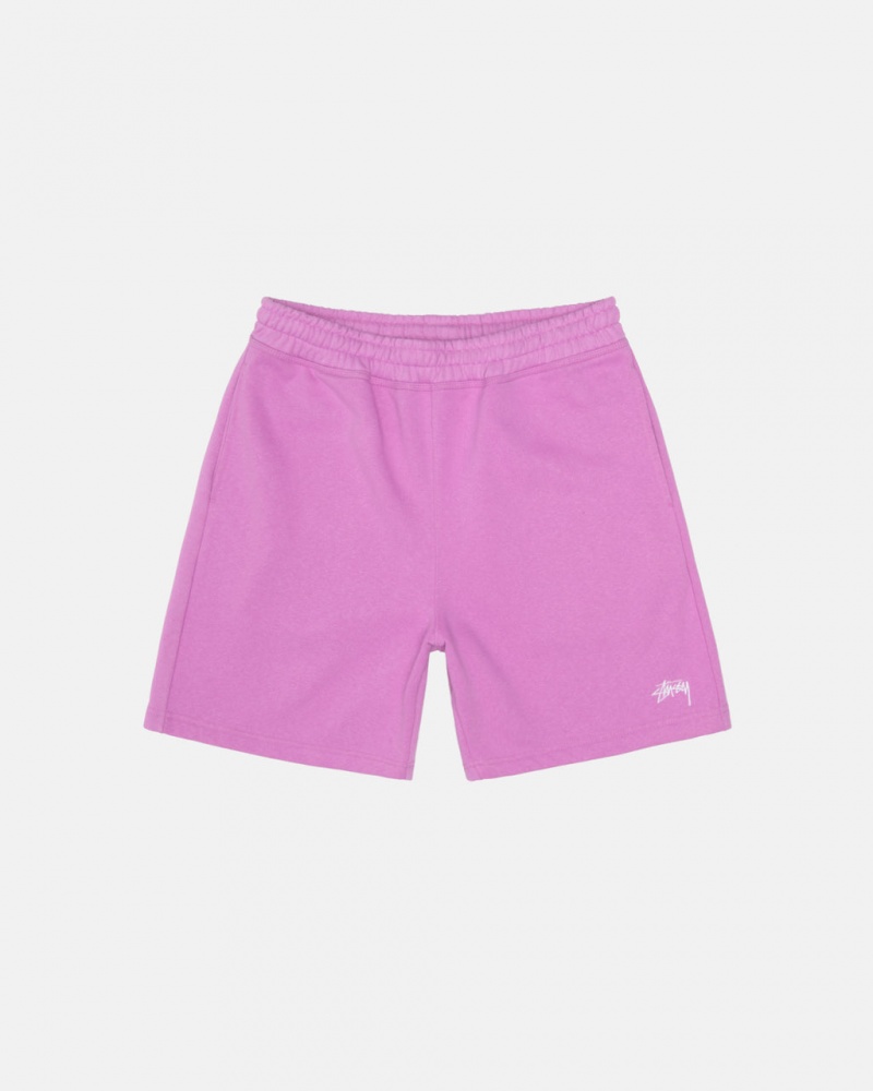 Sweatshorts Barbati Stussy Stock Logo Sweatshort Violet | YQN-4107