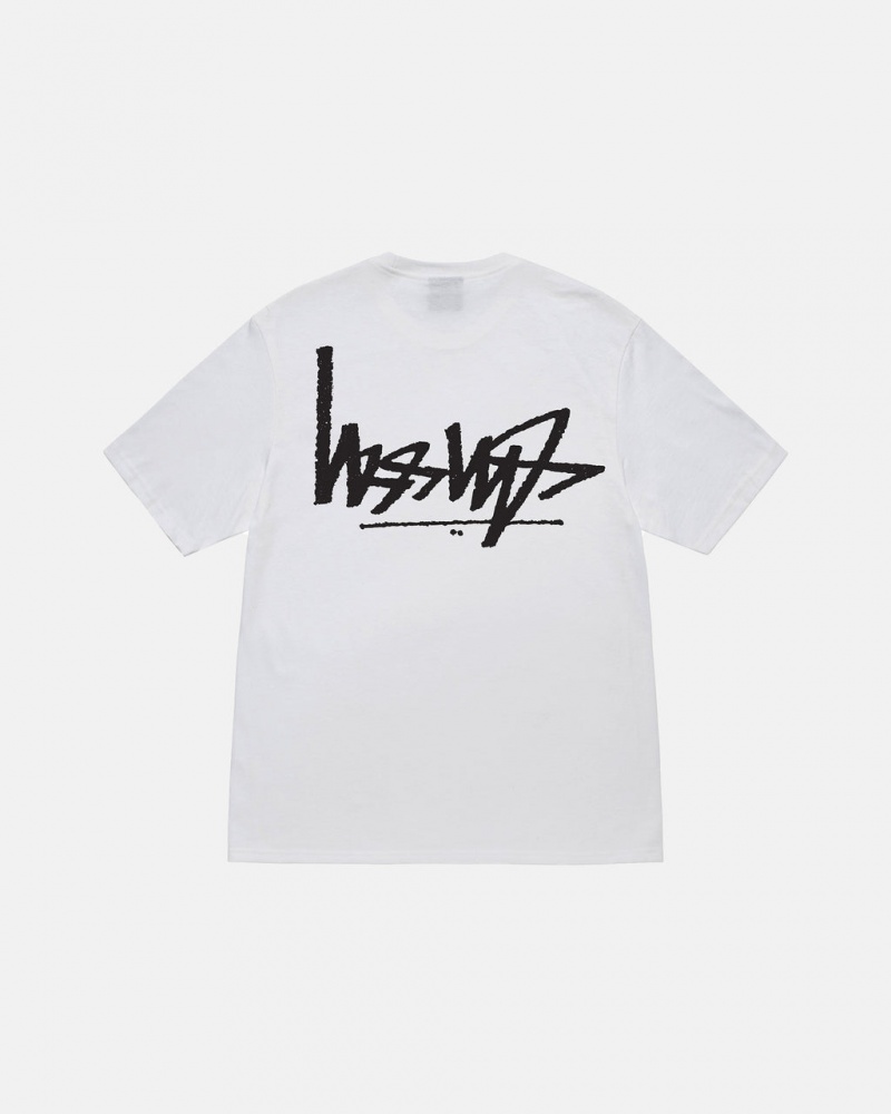 Tricou Barbati Stussy Flipped Tee Albi | OMP-4070