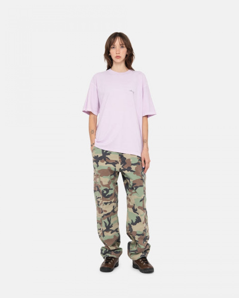 Tricou Barbati Stussy Pig. Dyed Inside Out Crew Violet | ING-4704