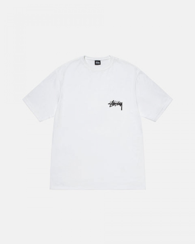 Tricou Barbati Stussy Suits Tee Albi | WDT-0314