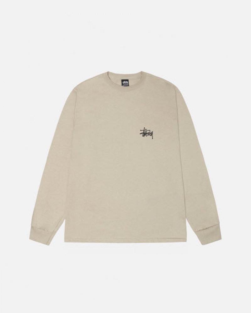 Tricou Dama Stussy Basic Stussy Ls Tee Kaki | YBJ-1502