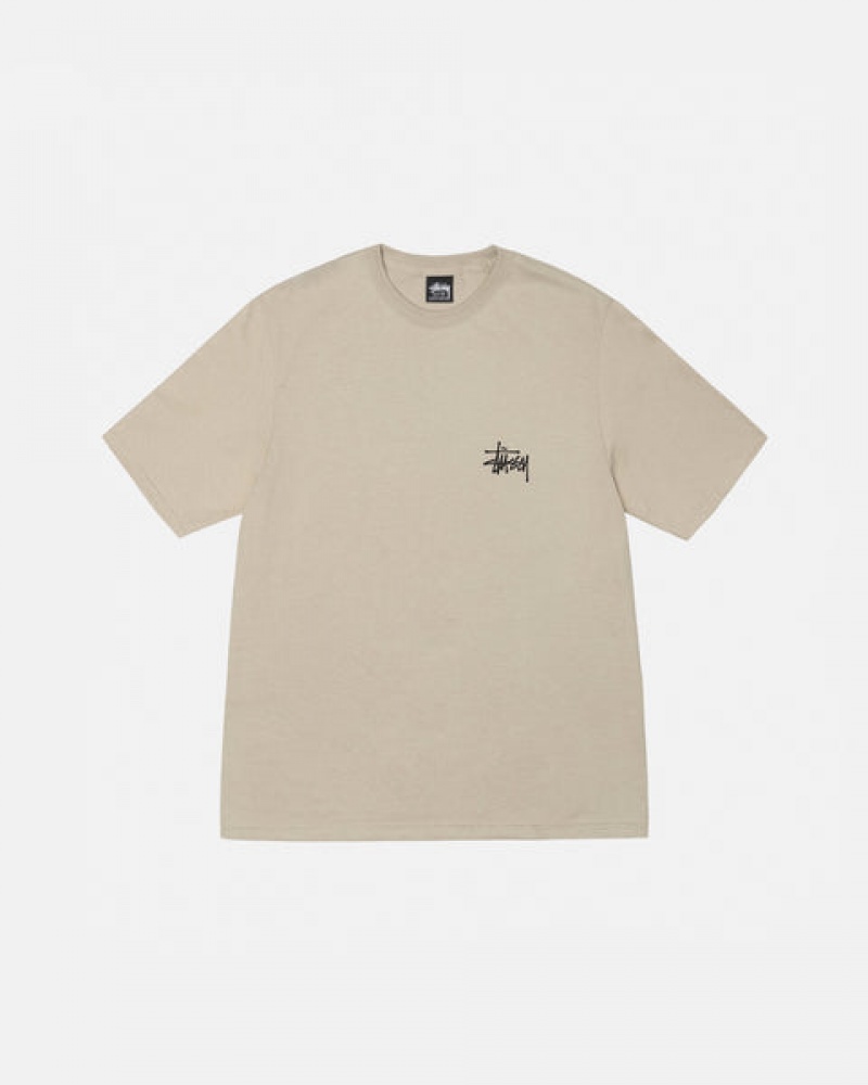 Tricou Dama Stussy Basic Stussy Tee Kaki | MDV-6487