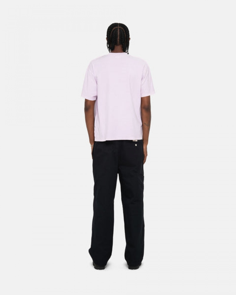 Tricou Dama Stussy Pig. Dyed Inside Out Crew Violet | VAD-6221