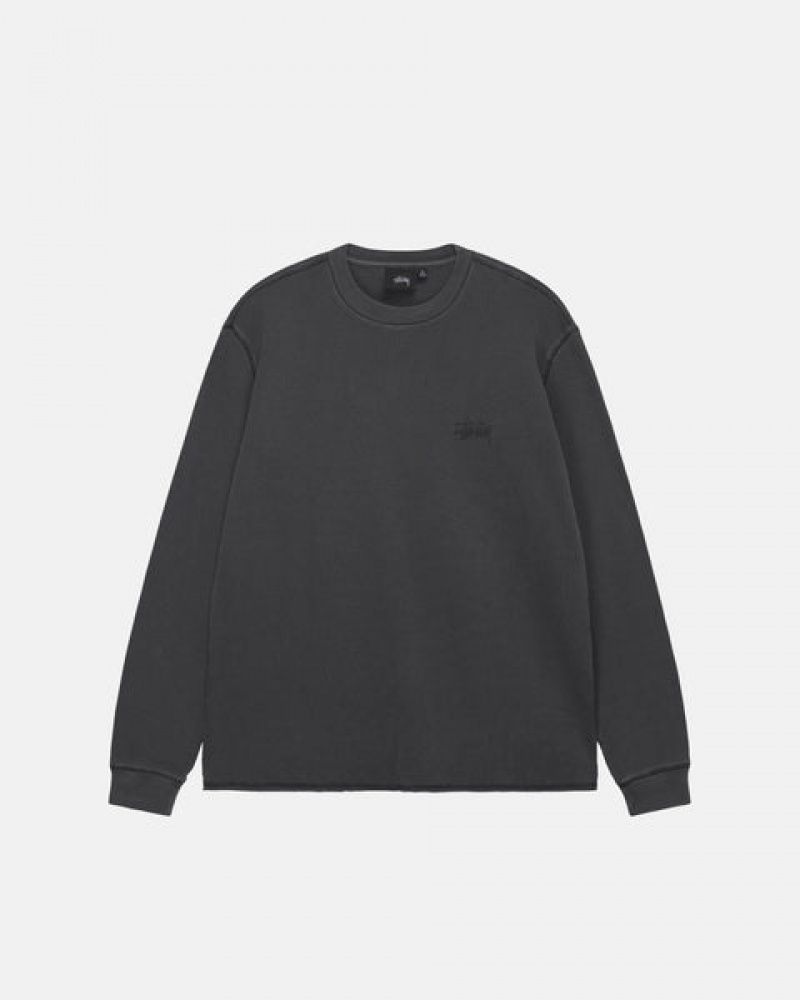 Topuri Barbati Stussy Basic Stock Ls Thermal Negrii | KTS-3559