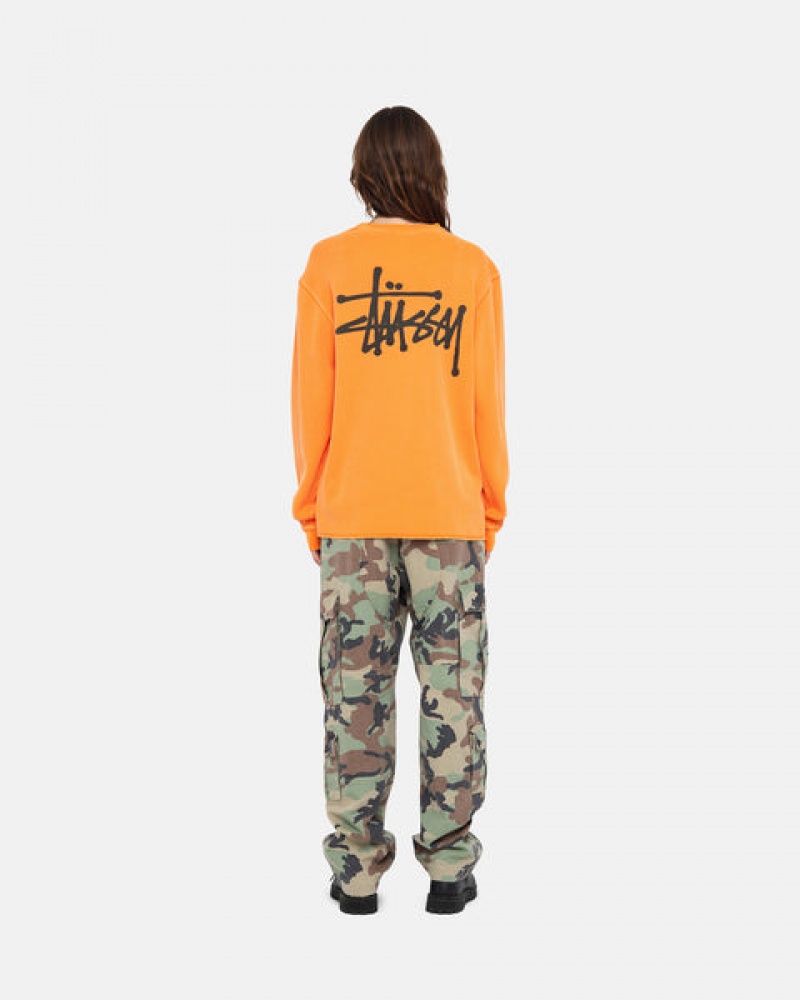 Topuri Barbati Stussy Basic Stock Ls Thermal Portocalii | QGY-2525