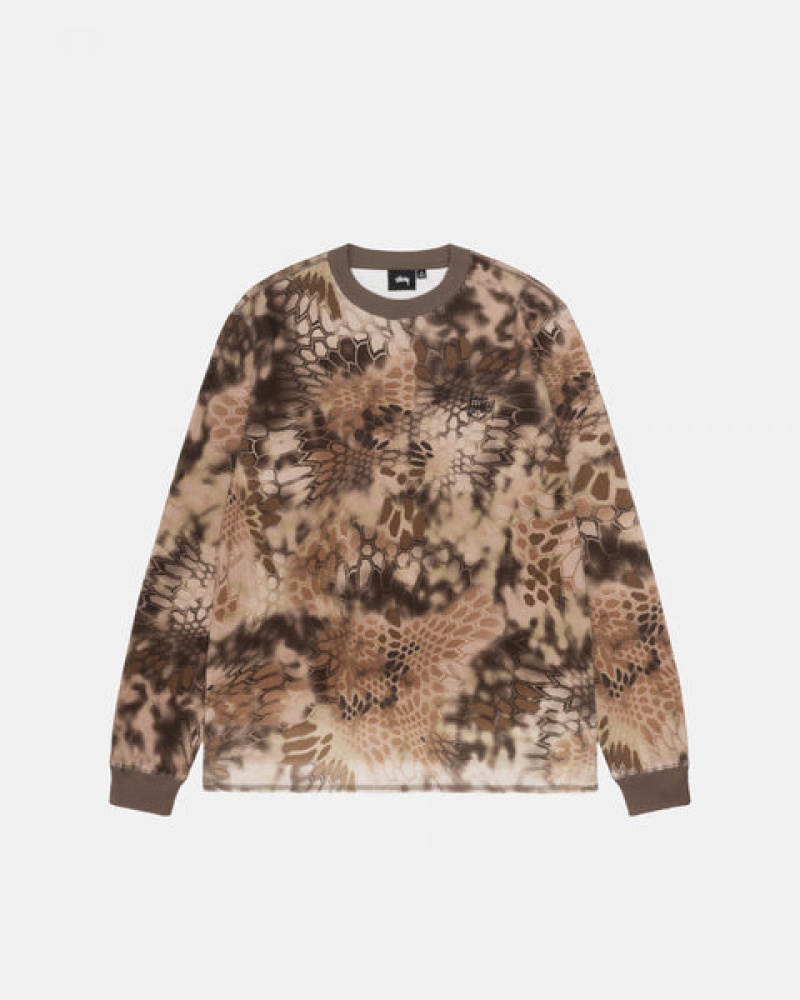 Topuri Barbati Stussy Kryptek Camo LS Thermal Maro | VSY-3347