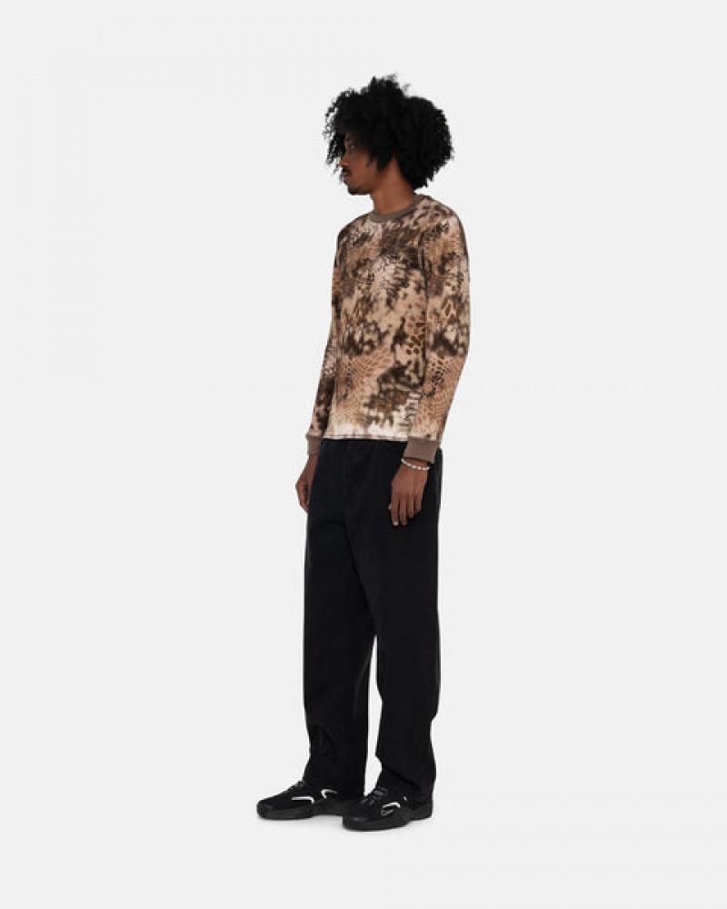 Topuri Barbati Stussy Kryptek Camo LS Thermal Maro | VSY-3347