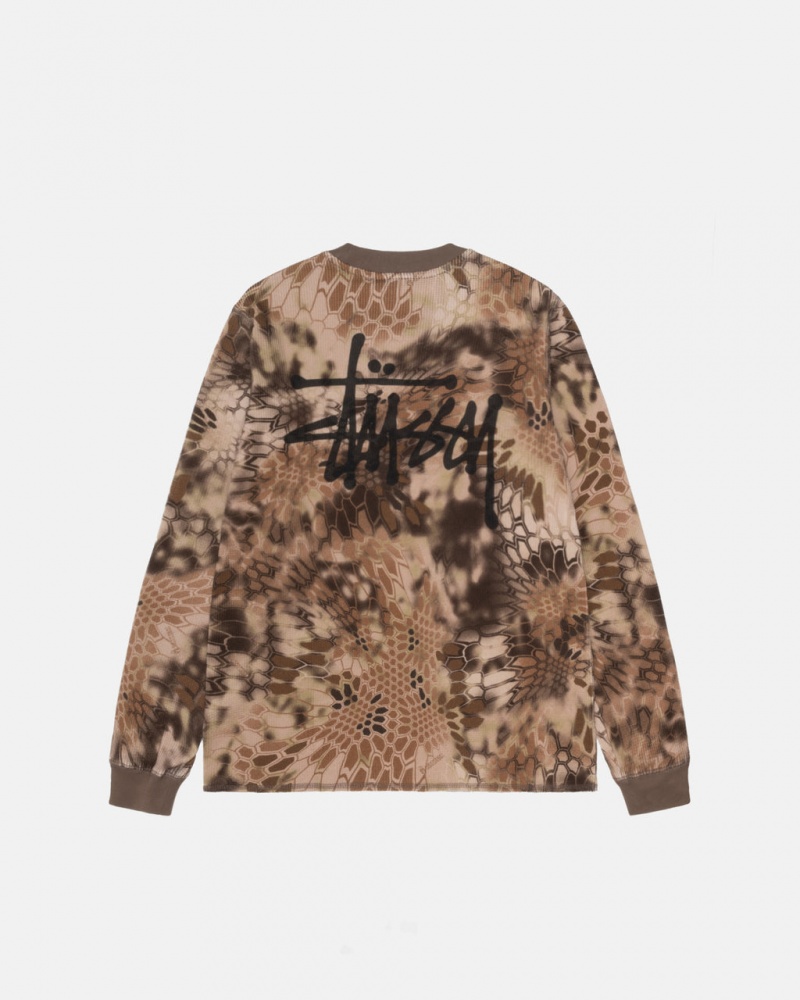 Topuri Barbati Stussy Kryptek Camo LS Thermal Maro | VSY-3347