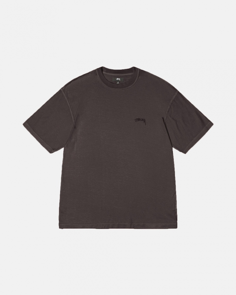 Topuri Barbati Stussy Lazy Tee Negrii | AXK-3547