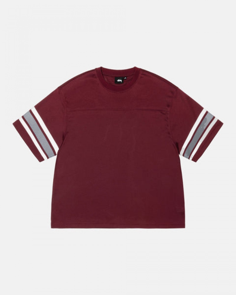 Topuri Barbati Stussy Surfman Mesh Football Jersey Visinii | CYR-6997