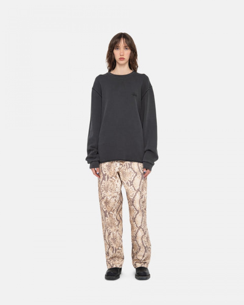 Topuri Dama Stussy Basic Stock Ls Thermal Negrii | HLQ-0643