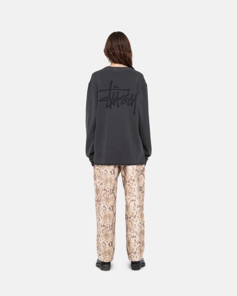 Topuri Dama Stussy Basic Stock Ls Thermal Negrii | HLQ-0643