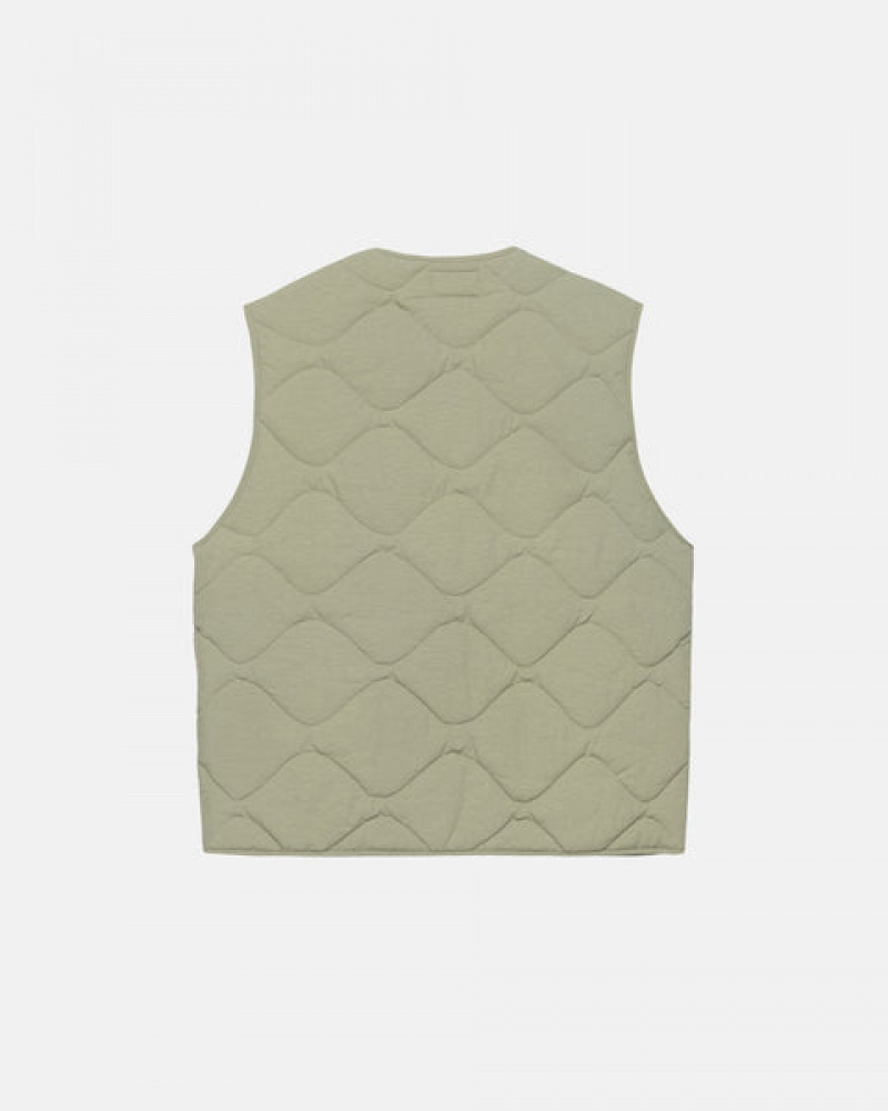 Vesta Barbati Stussy Recycled Nailon Liner Vest Maro | YHR-2372