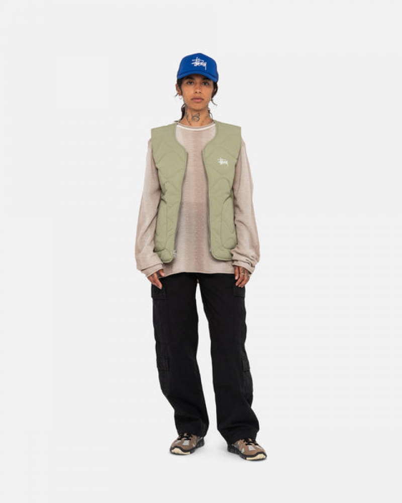 Vesta Barbati Stussy Recycled Nailon Liner Vest Maro | YHR-2372