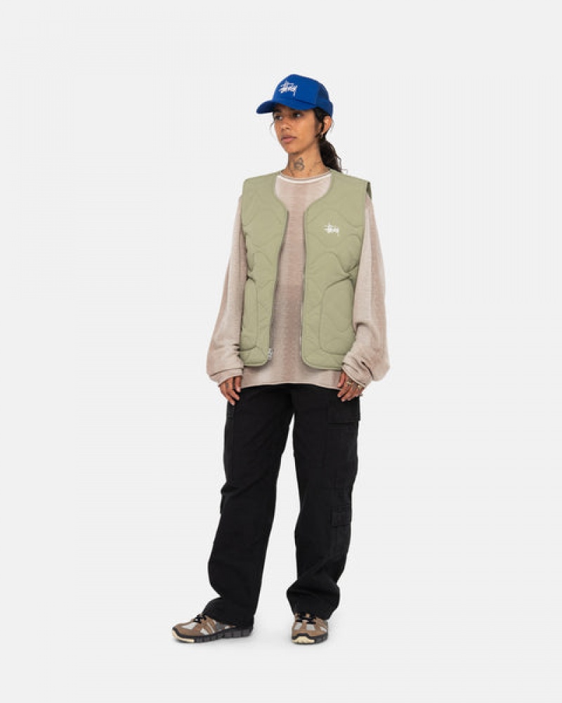 Vesta Barbati Stussy Recycled Nailon Liner Vest Maro | YHR-2372