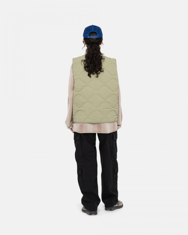 Vesta Barbati Stussy Recycled Nailon Liner Vest Maro | YHR-2372