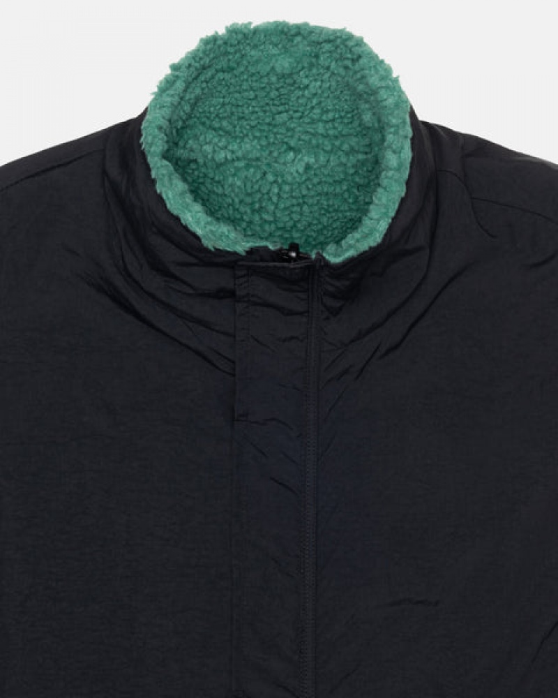 Vesta Barbati Stussy Sherpa Reversible Vest Turcoaz | JFH-3012